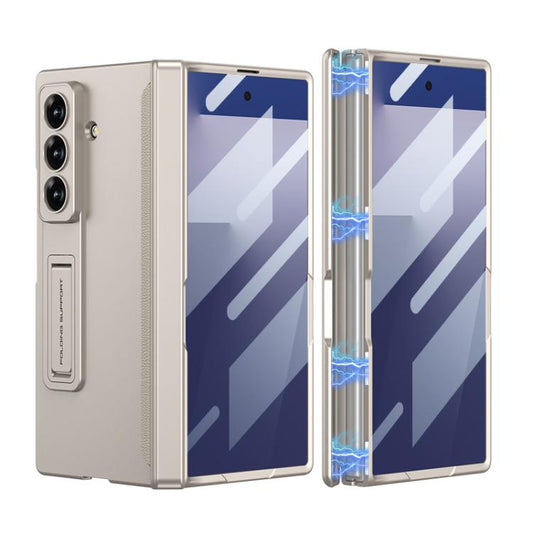 For Samsung Galaxy Z Fold7 5G GKK Integrated HD Film Magnetic Folding Full Cover Phone Case(Titanium Grey) - Galaxy Z Fold7 5G Cases by GKK | Online Shopping UK | buy2fix