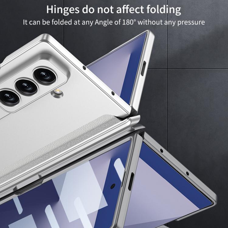 For Samsung Galaxy Z Fold7 5G GKK Integrated HD Film Magnetic Folding Full Cover Phone Case(Silver) - Galaxy Z Fold7 5G Cases by GKK | Online Shopping UK | buy2fix