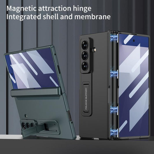 For Samsung Galaxy Z Fold7 5G GKK Integrated HD Film Magnetic Folding Full Cover Phone Case(Night Green) - Galaxy Z Fold7 5G Cases by GKK | Online Shopping UK | buy2fix
