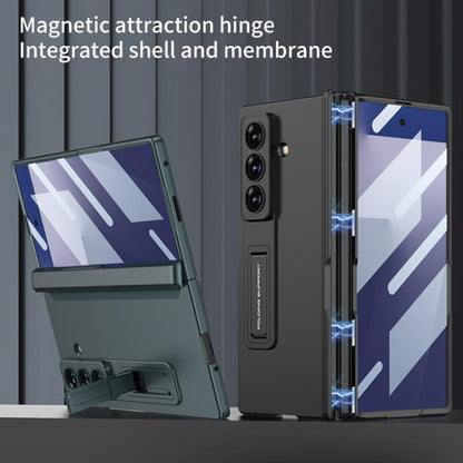 For Samsung Galaxy Z Fold7 5G GKK Integrated HD Film Magnetic Folding Full Cover Phone Case(Silver) - Galaxy Z Fold7 5G Cases by GKK | Online Shopping UK | buy2fix