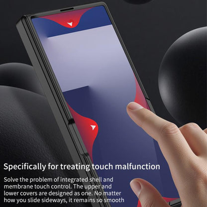 For Samsung Galaxy Z Fold7 5G GKK Integrated HD Film Magnetic Folding Full Cover Phone Case(Silver) - Galaxy Z Fold7 5G Cases by GKK | Online Shopping UK | buy2fix