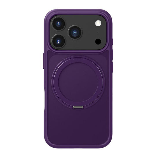 For iPhone 18 Pro Max / 17 Pro Max Kalebol Frosted MagSafe Holder Acrylic Hybrid TPU Phone Case(Purple)