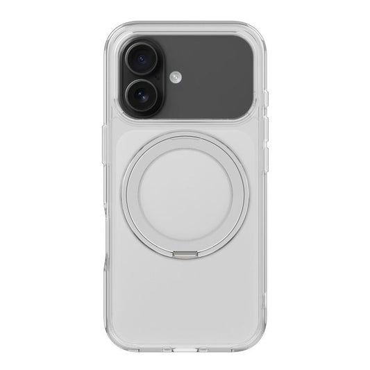 For iPhone 17 Kalebol Frosted MagSafe Holder Acrylic Hybrid TPU Phone Case(Transparent) - iPhone 17 Cases by Kalebol | Online Shopping UK | buy2fix