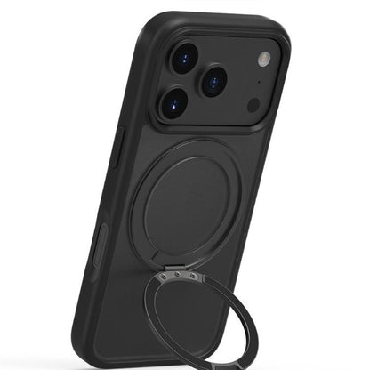 For iPhone Air Kalebol Frosted MagSafe Holder Acrylic Hybrid TPU Phone Case(Navy Blue) - iPhone Air Cases by Kalebol | Online Shopping UK | buy2fix