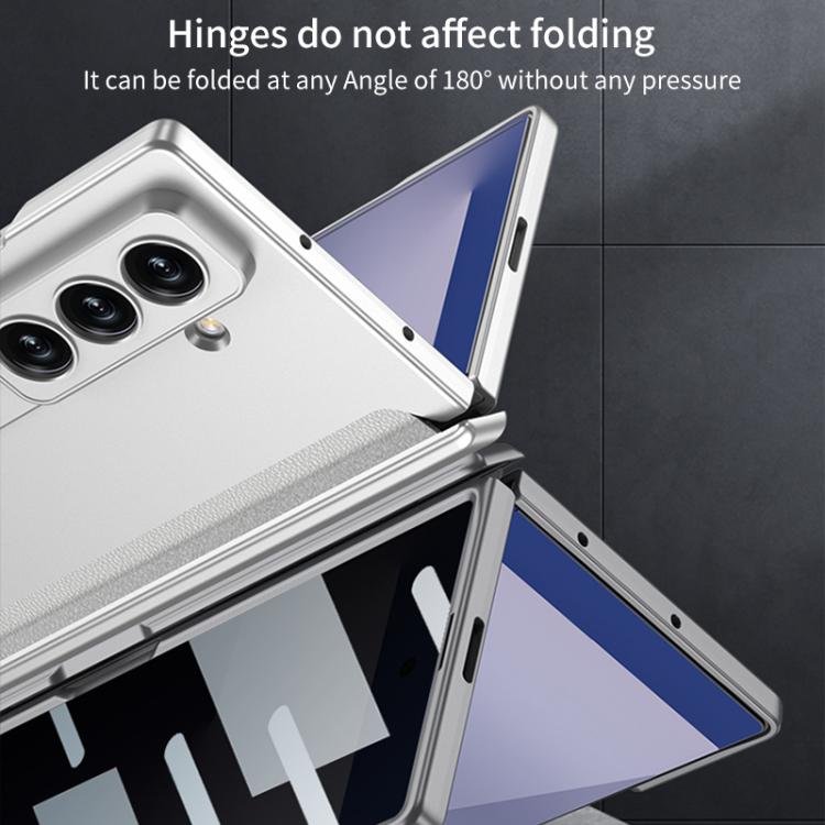 For Samsung Galaxy Z Fold7 5G GKK Integrated Privacy Film Magnetic Folding Full Cover Phone Case(Titanium Grey) - Galaxy Z Fold7 5G Cases by GKK | Online Shopping UK | buy2fix