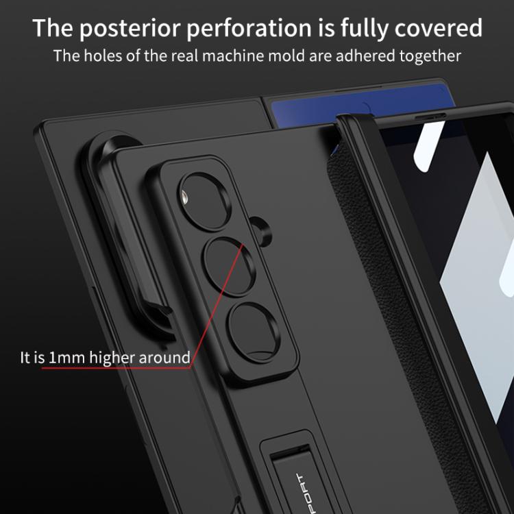 For Samsung Galaxy Z Fold7 5G GKK Integrated Privacy Film Magnetic Folding Full Cover Phone Case(Green) - Galaxy Z Fold7 5G Cases by GKK | Online Shopping UK | buy2fix