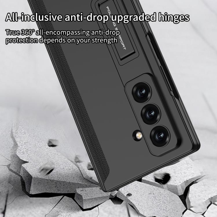 For Samsung Galaxy Z Fold7 5G GKK Integrated Privacy Film Magnetic Folding Full Cover Phone Case(Grey) - Galaxy Z Fold7 5G Cases by GKK | Online Shopping UK | buy2fix