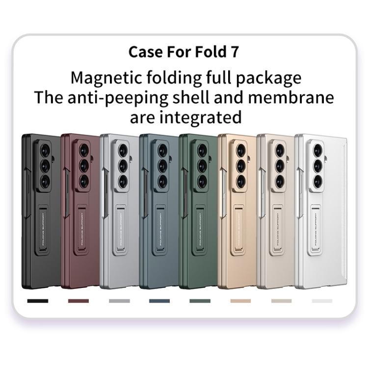For Samsung Galaxy Z Fold7 5G GKK Integrated Privacy Film Magnetic Folding Full Cover Phone Case(Black) - Galaxy Z Fold7 5G Cases by GKK | Online Shopping UK | buy2fix