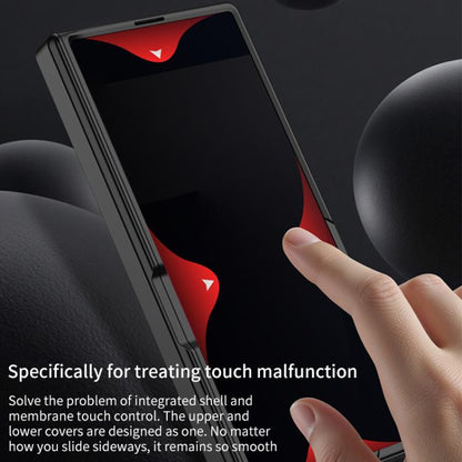 For Samsung Galaxy Z Fold7 5G GKK Integrated Privacy Film Magnetic Folding Full Cover Phone Case(Grey) - Galaxy Z Fold7 5G Cases by GKK | Online Shopping UK | buy2fix