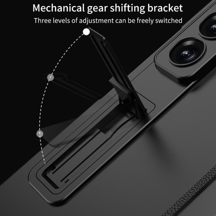 For Samsung Galaxy Z Fold7 5G GKK Integrated Privacy Film Magnetic Folding Full Cover Phone Case(Silver) - Galaxy Z Fold7 5G Cases by GKK | Online Shopping UK | buy2fix