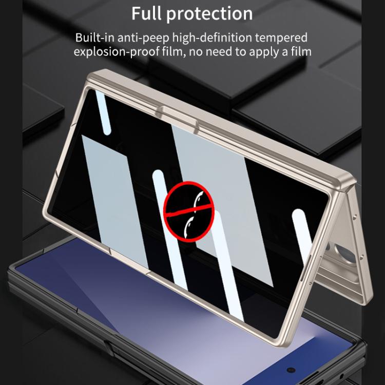 For Samsung Galaxy Z Fold7 5G GKK Integrated Privacy Film Magnetic Folding Full Cover Phone Case(Black) - Galaxy Z Fold7 5G Cases by GKK | Online Shopping UK | buy2fix