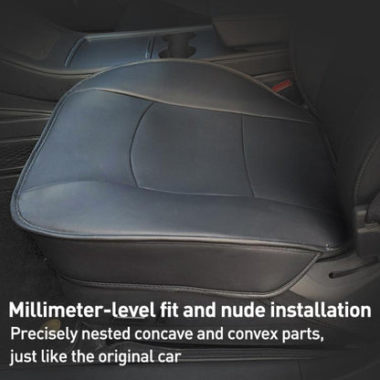 Car SUV PU Leather Seat Cushion Pad(Grey) - Seat Accessories by buy2fix | Online Shopping UK | buy2fix