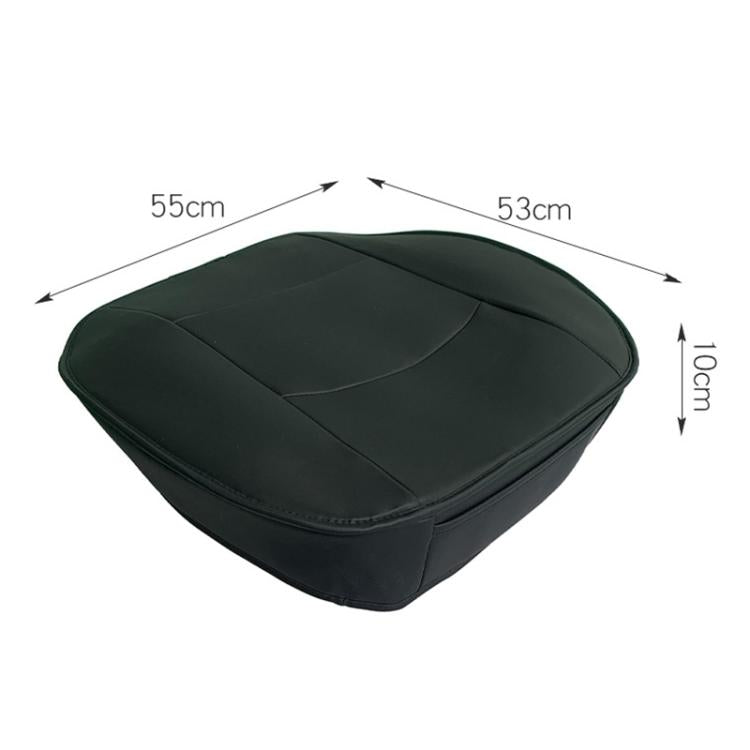 Car SUV PU Leather Seat Cushion Pad(Beige) - Seat Accessories by buy2fix | Online Shopping UK | buy2fix
