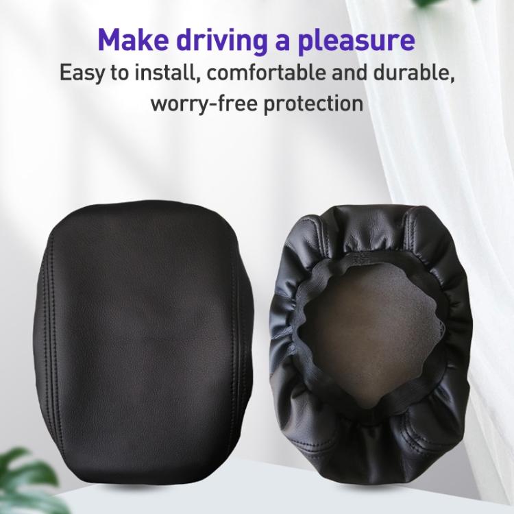 Car Central Armrest Box Protective Leather Cover for Nissan Teana 2007-2012(Beige Elastic Band) - Seat Accessories by buy2fix | Online Shopping UK | buy2fix