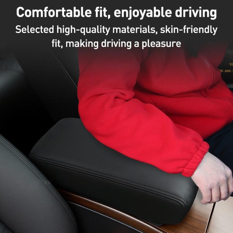Car Central Armrest Box Protective Leather Cover for Nissan Teana 2007-2012(Beige Elastic Band) - Seat Accessories by buy2fix | Online Shopping UK | buy2fix