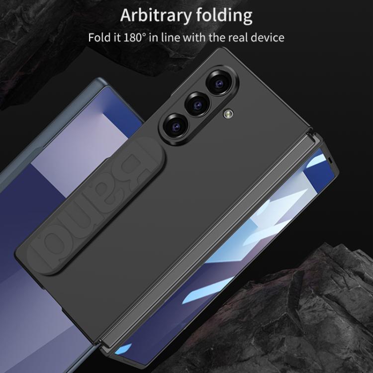 For Samsung Galaxy Z Fold7 5G GKK Integrated Silicone Wristband Folding Phone Case(Titanium Gray) - Galaxy Z Fold7 5G Cases by GKK | Online Shopping UK | buy2fix