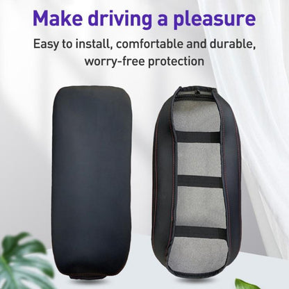 Car Central Armrest Box Protective Leather Cover for Toyota RAV4 2000(Black Red) - Seat Accessories by buy2fix | Online Shopping UK | buy2fix