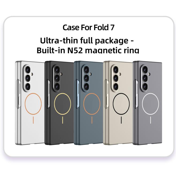 For Samsung Galaxy Z Fold7 5G GKK Integrated Ultra-thin MagSafe Magnetic Folding Phone Case(Silver) - Galaxy Z Fold7 5G Cases by GKK | Online Shopping UK | buy2fix