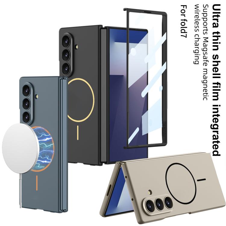 For Samsung Galaxy Z Fold7 5G GKK Integrated Ultra-thin MagSafe Magnetic Folding Phone Case(Green) - Galaxy Z Fold7 5G Cases by GKK | Online Shopping UK | buy2fix