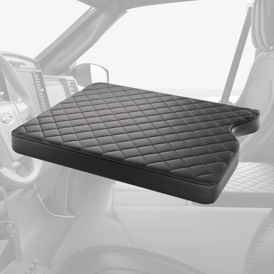 Car Central Armrest Box Protective Leather Cover Mat for Ford F150 2015-2022(Black) - Seat Accessories by buy2fix | Online Shopping UK | buy2fix