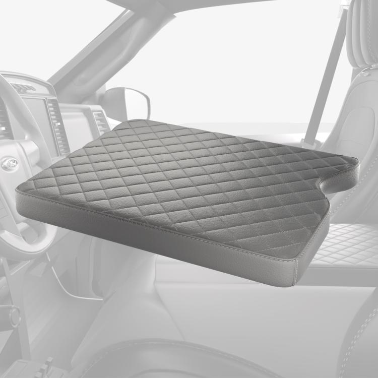 Car Central Armrest Box Protective Leather Cover Mat for Ford F150 2015-2022(Grey) - Seat Accessories by buy2fix | Online Shopping UK | buy2fix