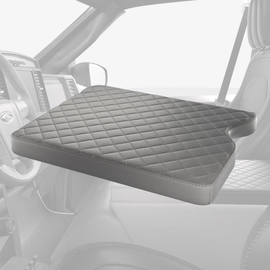 Car Central Armrest Box Protective Leather Cover Mat for Ford F150 2015-2022(Grey) - Seat Accessories by buy2fix | Online Shopping UK | buy2fix