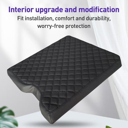 Car Central Armrest Box Protective Leather Cover Mat for Ford F150 2015-2022(Black) - Seat Accessories by buy2fix | Online Shopping UK | buy2fix