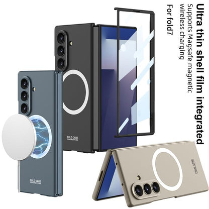 For Samsung Galaxy Z Fold7 5G GKK Integrated Ultra-thin MagSafe Phone Case(Black) - Galaxy Z Fold7 5G Cases by GKK | Online Shopping UK | buy2fix