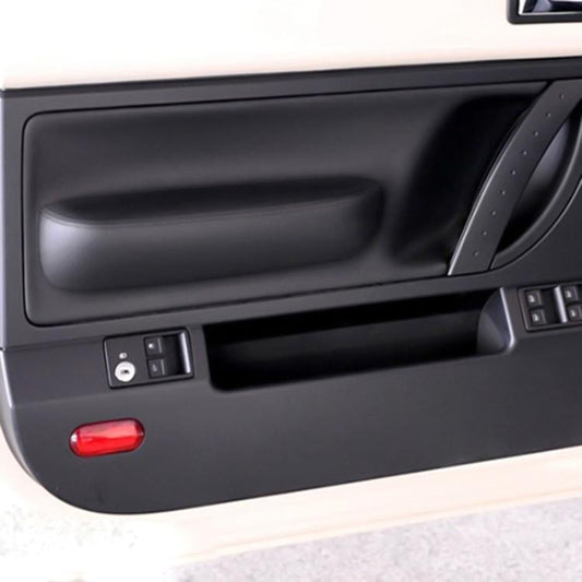 2pcs/Set Car Modified Microfiber Leather Door Panel Cover for Volkswagen Beetle 1998-2010(Black) - Car Interior Mouldings by buy2fix | Online Shopping UK | buy2fix
