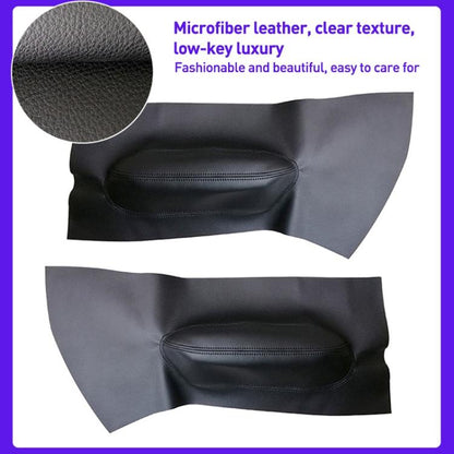 2pcs/Set Car Modified Microfiber Leather Door Panel Cover for Volkswagen Beetle 1998-2010(Black) - Car Interior Mouldings by buy2fix | Online Shopping UK | buy2fix