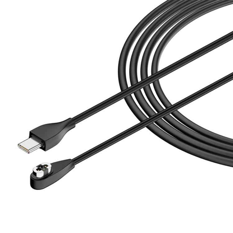 Type-C to 4 Pin Bone Conduction Earphone Magnetic Charging Cable For Shokz OpenSwim Pro S710(Black) - Other Accessories by buy2fix | Online Shopping UK | buy2fix