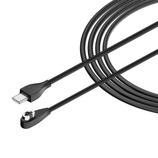 Type-C to 4 Pin Bone Conduction Earphone Magnetic Charging Cable For Shokz OpenSwim Pro S710(Black) - Other Accessories by buy2fix | Online Shopping UK | buy2fix