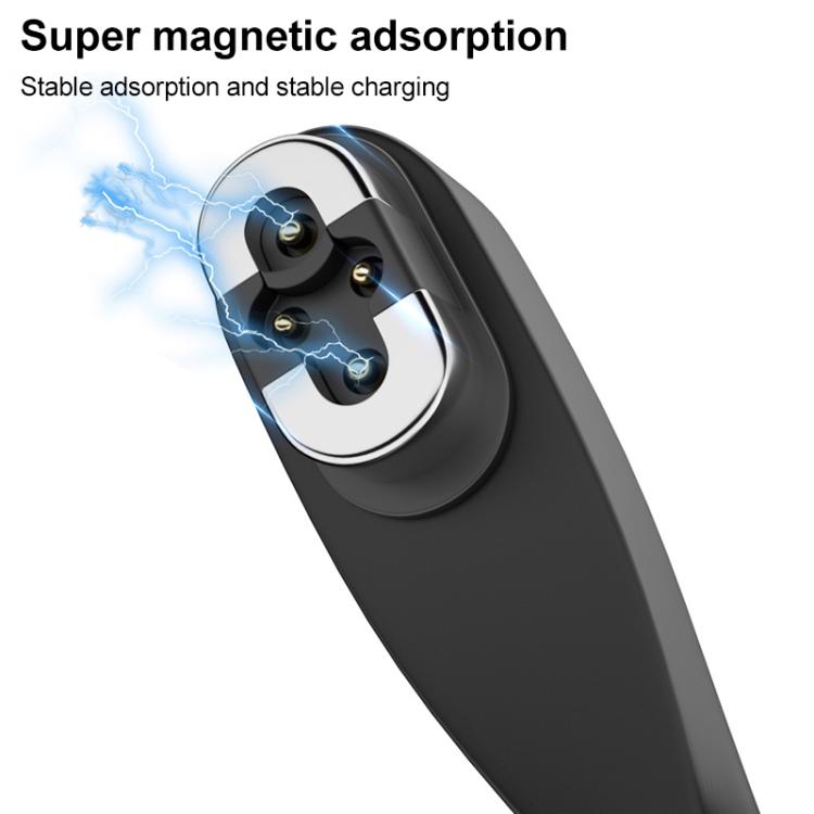 Type-C to 4 Pin Bone Conduction Earphone Magnetic Charging Cable For Shokz OpenSwim Pro S710(Black) - Other Accessories by buy2fix | Online Shopping UK | buy2fix