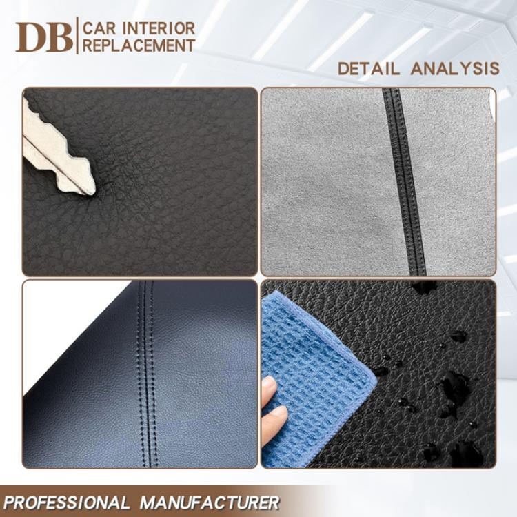 Car Central Armrest Box Protective Leather Cover for Toyota Prado 2010-2019(Black Grey) - Seat Accessories by buy2fix | Online Shopping UK | buy2fix