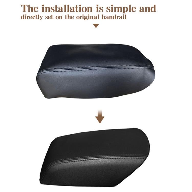 Car Central Armrest Box Protective Leather Cover for Ford Explorer 2011-2019(Black) - Seat Accessories by buy2fix | Online Shopping UK | buy2fix