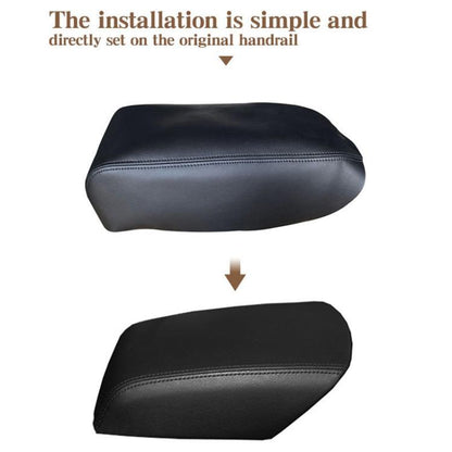 Car Central Armrest Box Protective Leather Cover for Ford Explorer 2011-2019(Black) - Seat Accessories by buy2fix | Online Shopping UK | buy2fix