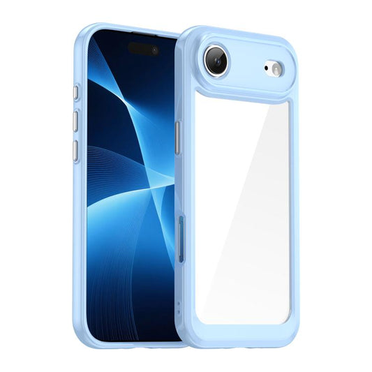 For iPhone Air Colorful Series Acrylic + TPU Phone Case(Blue) - iPhone Air Cases by buy2fix | Online Shopping UK | buy2fix