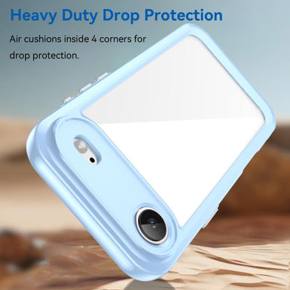 For iPhone Air Colorful Series Acrylic + TPU Phone Case(Blue) - iPhone Air Cases by buy2fix | Online Shopping UK | buy2fix