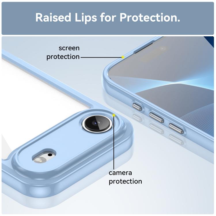 For iPhone Air Colorful Series Acrylic + TPU Phone Case(Blue) - iPhone Air Cases by buy2fix | Online Shopping UK | buy2fix