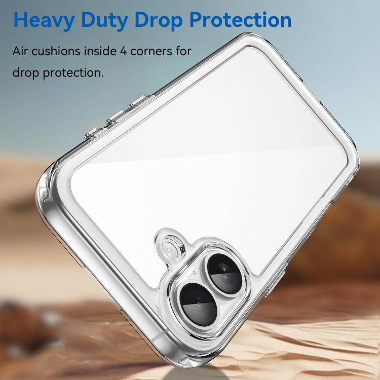 For iPhone 17 Colorful Series Acrylic + TPU Phone Case(Transparent) - iPhone 17 Cases by buy2fix | Online Shopping UK | buy2fix