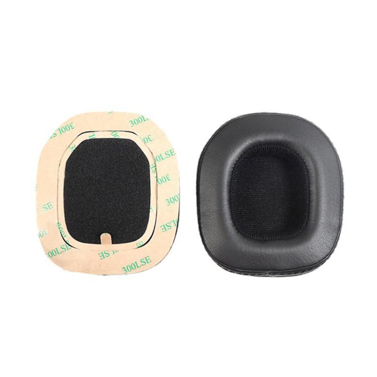 2pcs Self-adhesive Replacement Earpads For Logitech Astro A10 / A50, Material:Protein Leather(Black) - Earmuff & Pad by buy2fix | Online Shopping UK | buy2fix
