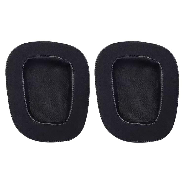 2pcs Insert Replacement Earpads For Logitech G533 / G633 / G635 / G933 / G935, Material:Protein Leather and Ice Silk Fabric(Black) - Earmuff & Pad by buy2fix | Online Shopping UK | buy2fix