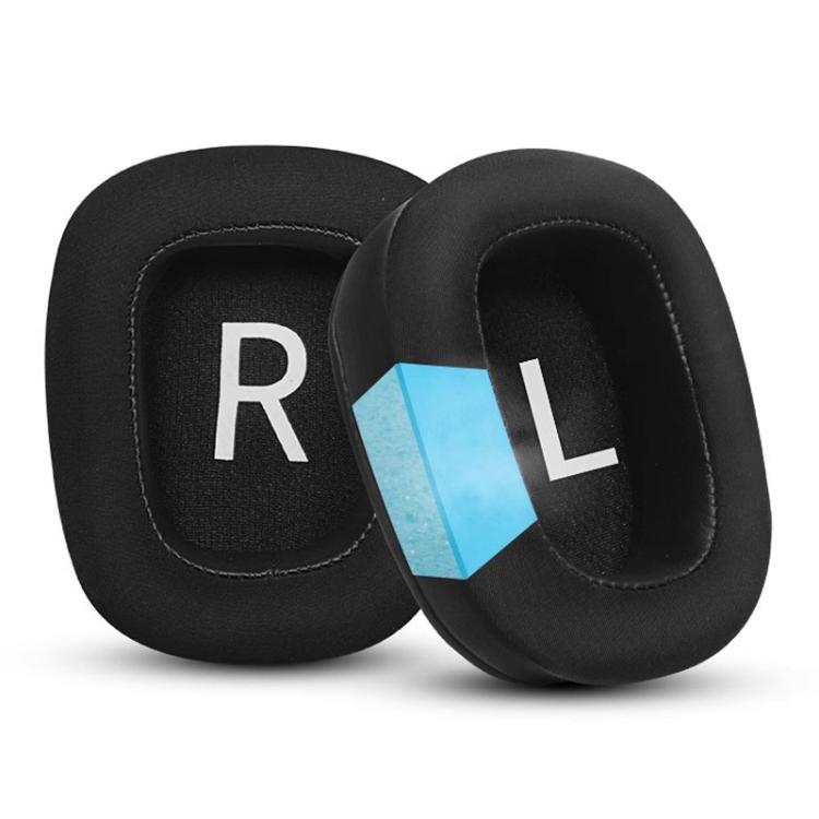 1 Pair Printing Insert Replacement Earpads For Logitech G533 / G633 / G635 / G933 / G935, Material:Protein Leather and Ice Silk Fabric(Black Mesh) - Earmuff & Pad by buy2fix | Online Shopping UK | buy2fix