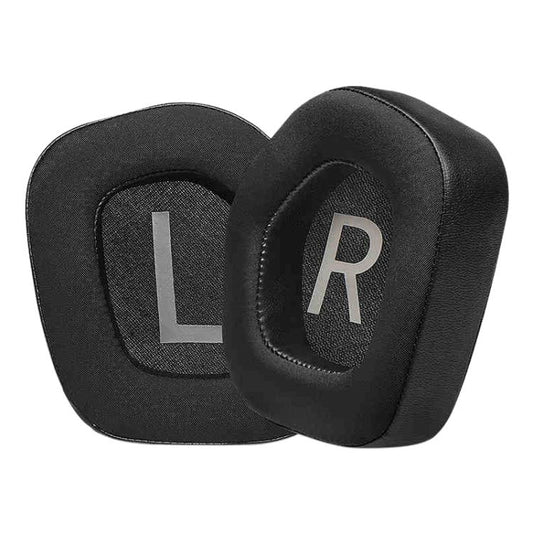 For Alienware AW988 1 Pair Ice Silk Cloth Ice Feeling Snap-on Type Earphone Covers(Black) - Earmuff & Pad by buy2fix | Online Shopping UK | buy2fix