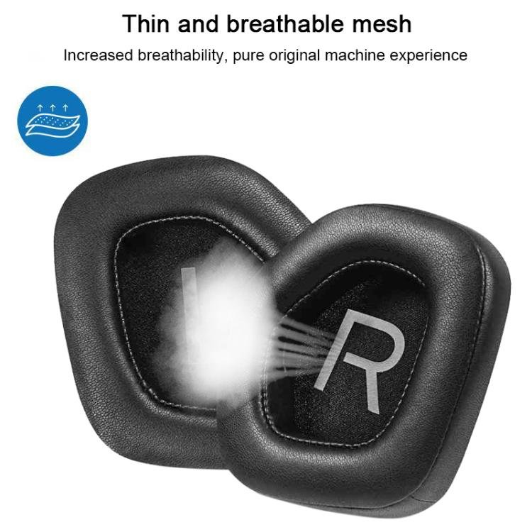 For Alienware AW988 1 Pair Football Net Ice Feeling Snap-on Type Earphone Covers(Black) - Earmuff & Pad by buy2fix | Online Shopping UK | buy2fix