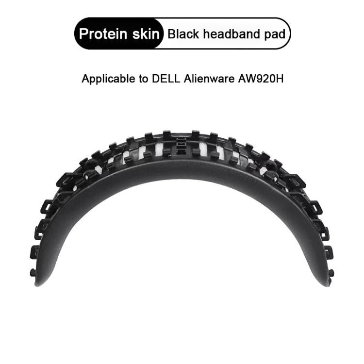 For Alienware AW920H Protein Leather Snap-on Type Headbeam Protective Cover(Black) - Earmuff & Pad by buy2fix | Online Shopping UK | buy2fix