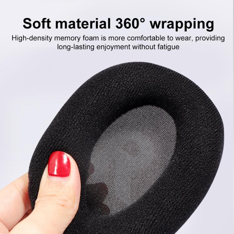 1 Pair Insert Replacement Earpads For Logitech G Pro X, Material:Protein Leather and Ice Silk Fabric(Black) - Earmuff & Pad by buy2fix | Online Shopping UK | buy2fix