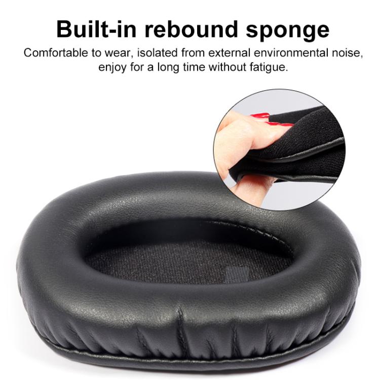 1 Pair Insert Replacement Earpads For Logitech G Pro X, Material:Ice Silk Fabric(Black) - Earmuff & Pad by buy2fix | Online Shopping UK | buy2fix