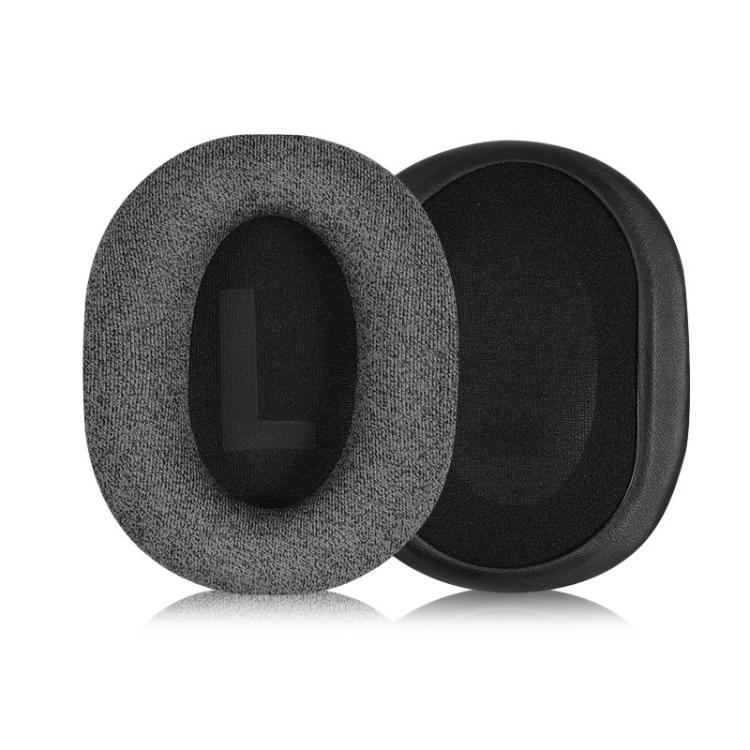 1 Pair Insert Replacement Earpads For Logitech G Pro X, Material:Cotton Fabric(Grey White) - Earmuff & Pad by buy2fix | Online Shopping UK | buy2fix