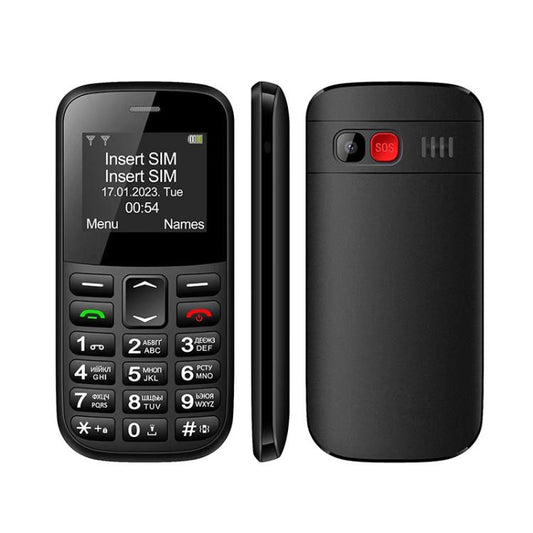 MXMID B210 Keypad Phone, 1.77 inch SC6531E, LED Flashlight, Big Keyboard Big Fonts, SOS, Network: 2G, Dual SIM, Plug:AU Plug(Black) - Others by buy2fix | Online Shopping UK | buy2fix